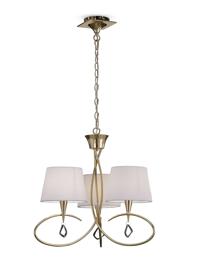 Mara French Gold-Ivory White Ceiling Lights Mantra Multi Arm Fittings Mara French Gold-Ivory White Ceiling Lights Mantra Multi Arm Fittings